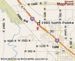 A map of 1985 North Pointe Meadow Dr.. Click to see the map on MSN Maps & Directions